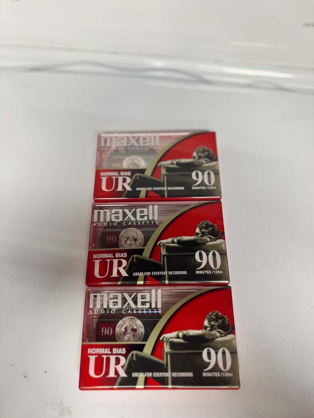 Maxell UR 90 Normal Bias Audio Cassette Tapes (3-Pack)